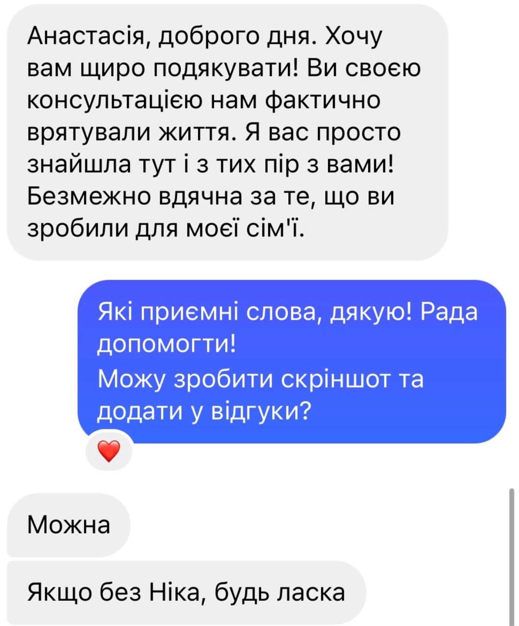 Анастасія Шеліхова відгуки